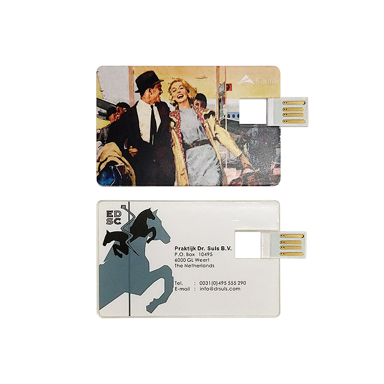 Creative custom brand sticker usb business card LWU435